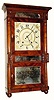 C.1833, Henry Terry, Plymouth, Conn., 30-hour time/strike wood movement double decker shelf clock,