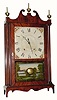C.1825, Seth Thomas, Plymouth, Conn., 30-hour time/strike pillar and scroll shelf clock in very good condition.