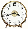 C.1895, Waterbury Clock Co., "Pearl", 30-hour night clock or gaslight timepiece.