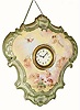 C.1900, Ansonia Clock Co., "Porcelain Hanging No. 4", 30-hour hanging timepiece.