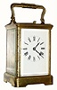 C.1900, French, Brass Cased Carriage clock, time, strike and repeat,
