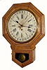 C.1900, Waterbury Clock Co., "Wrigley Regulator", 8-day wall calendar timepiece.