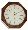 C.1850, Chauncey Jerome, New Haven, Conn., 8-day, octagon lever timepiece in generally good original condition.