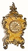 C.1894, Ansonia Clock Co., "Seine", 8-day time and strike enameled iron case mantel clock, in generally good original condition.