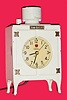 C.1935, Warren Telechron Co., Ashland, Mass, REFRIGERATOR, electric kitchen clock, 110v.