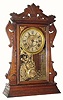 C.1892, Seth Thomas Clock Co., 8-day time and strike walnut mantel clock in very good original condition.