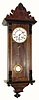 C.1890, German, "R-A" Style Walnut wall regulator in good original condition.