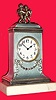C.1900, Swiss, 30-hour desk timepiece, some damage.