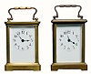 Lot of 2 French Timepiece Carriage Clocks:
