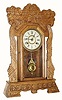 C.1907, New Haven Clock Co., "Norwich Line", 8-day time/strike mantel clock.