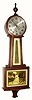 C.1923, New Haven Clock Co., "Waring", 8-day banjo timepiece, restored.