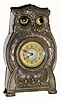 C.1925, German, Owl with Animated Eyes, novelty clock in good original condition.