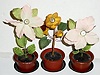 Lot of (3), C.1930, German, Schmid-Schlenker, flower clocks.