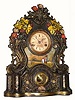 C.1860, American Clock Co., 55 John St., New York, 30-hour painted iron front clock with mother-of-pearl inlay.