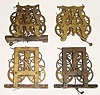 Lot of 4 American Movements, 8-day weight-driven shelf clock type in unrestored condition