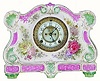 C.1914, Ansonia La Vergne, Royal Bonn porcelain clock in excellent original condition.