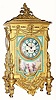 C.1880, French, Ormolu Mantel clock with hand painted porcelain panels, all in very good condition.