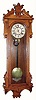 C.1901, Ansonia Clock Co., "Prompt", 8-day time/strike wall regulator.