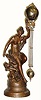 C.1900, Ansonia Clock Co., "Fortuna Swing" clock in good original condition.