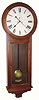 C.1914, Ansonia Clock Co., "COLONEL" wall regulator in black walnut and in very good condition.