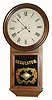 C.1860, Atkins Clock Co., Bristol, Conn., rare 2-weight wall regulator with 18 inch dial in very good condition.