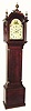 C.1820, Massachusetts Tall Clock, cherry case, with original painted dial movement.