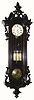 C.1870, Austrian, 3-Wt Grand Sonnerie Wall clock in a great case with carved leaves, in very good restored condition.