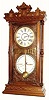 C.1880, Ithaca CHRONOMETER model, double dial perpetual calendar clock, in excellent condition.