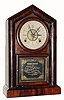 C.1870, Ansonia Brass and Copper Co., 8-day time and strike, calendar shelf clock.
