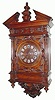 C.1890, French, Highly Carved Wall clock.