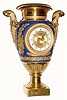 C.1810, French, Gilt Porcelain Urn clock, with damage, but still very nice and worthy of attention.