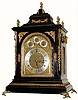 C.1880, English, 3-Fusee Bracket clock, 8-Bell and 5 gong,