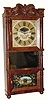 C.1830, C. and L. C. Ives, Bristol, Conn., a mahogany triple deck shelf clock in excellent restored condition.