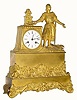 C.1840, French, Ormolu Figural clock in very good original condition.