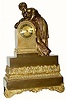 C.1867, French, Bronze Figural clock in very good original condition.
