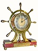 C.1886 (Dated), French, Award Timepiece in ship's wheel motif.