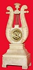 C.1840, French, Lyre Form Clock,