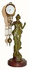 C.1910, German, Junghans, DIANA swing clock in very good original condition.