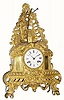 C.1875, French, Ormolu Figural Clock in generally good, complete condition.