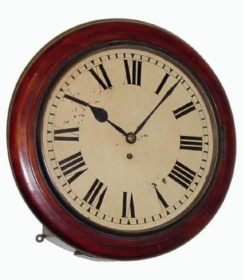 C.1890, English, Fusee Dial Clock, in good original condition, — Antique Clocks Price Guide
