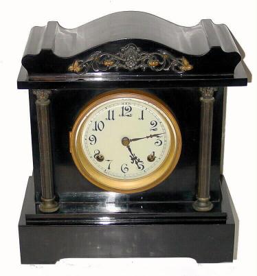 C.1900, New Haven Clock Co., 8-day time/strike mantel clock. — Antique Clocks Price Guide