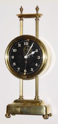 C.1900, English, gravity clock, 30-hour. — Antique Clocks Price Guide