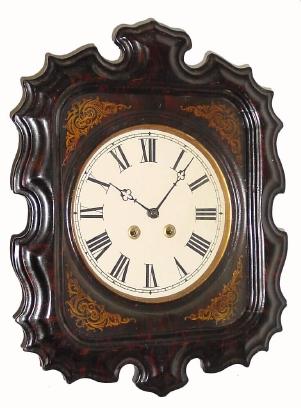 C.1880, Swiss Baker's Clock in generally good condition, with repapered dial; pendulum parts loose in case. — Antique Clocks Price Guide