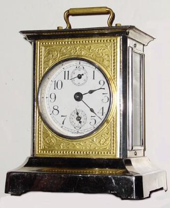 C.1900, German, Wurttemburg, Musical Alarm in very good original condition. — Antique Clocks Price Guide