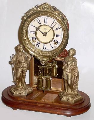 C.1880, Ansonia, "Crystal Palace No. 1 Extra", less dome. — Antique Clocks Price Guide