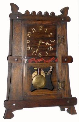 C.1905, Wm. L. Gilbert, "ROSA", mission mantel clock in excellent original condition. — Antique Clocks Price Guide