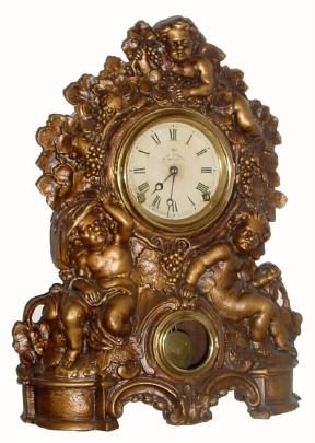 C.1860, U. S. Clock Co, 18 Courtlandt St, New York, 8-day iron front shelf clock in very good condition, — Antique Clocks Price Guide