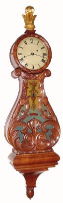 C.1975, Repro LYRE Clock, in good condition. Although not of Campos quality, this is still a pretty good mahogany lyre. — Antique Clocks Price Guide