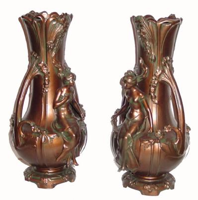C,1900, French, Garniture Vases in excellent restored condition. — Antique Clocks Price Guide