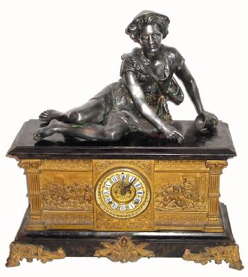 C.1905, Ansonia COLUMBIA, as-found, in generally fair to good condition, dirty. — Antique Clocks Price Guide